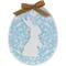 9.5" Easter Egg Bunny Wall Décor with Burlap Bow